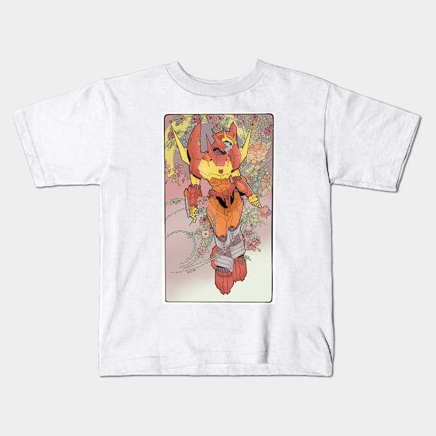 Roddy in Roses Kids T-Shirt by Art-95